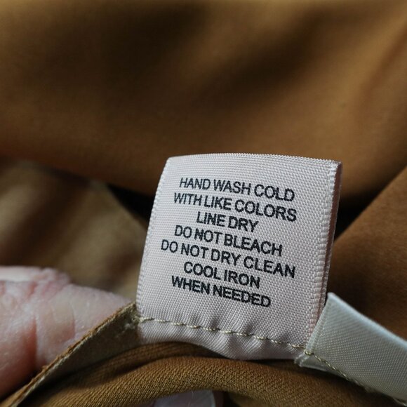 Philosophy Womens Trench Coat XS Tan Faux Suede Minimalist Quiet Luxury Timeless - Picture 8 of 13